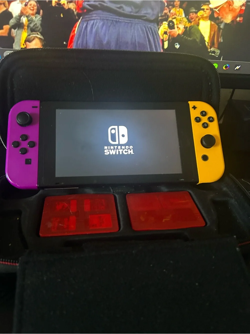 Nintendo Switch Bundle + 4 Games (Smash Bros, Minecraft, MK11, Crash Bandicoot)